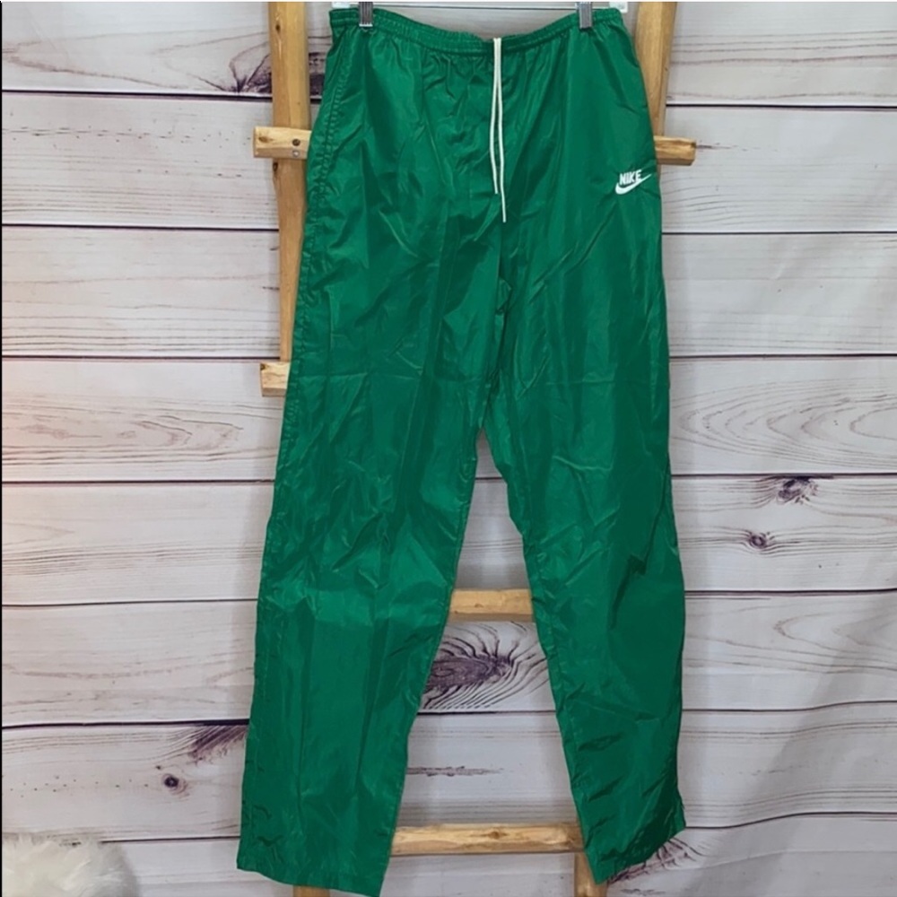 Nike Vintage Green Nylon Track pants